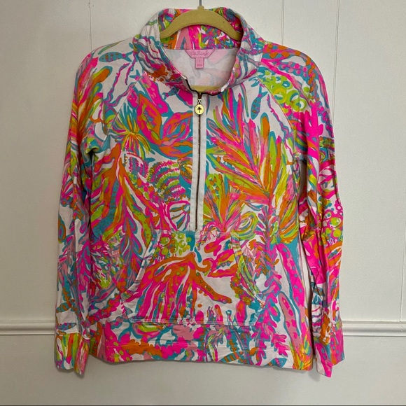 Lilly Pulitzer Tops - Lilly Pulitzer Skipper Pullover Scuba to Cuba Smal